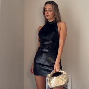 ZARA SHINY VELVET DRESS SPECIAL EDITION